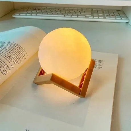 LED Moon Night Light with Stand