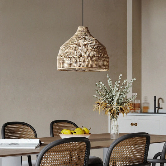 Vintage Chinese-Style Rattan Pendant