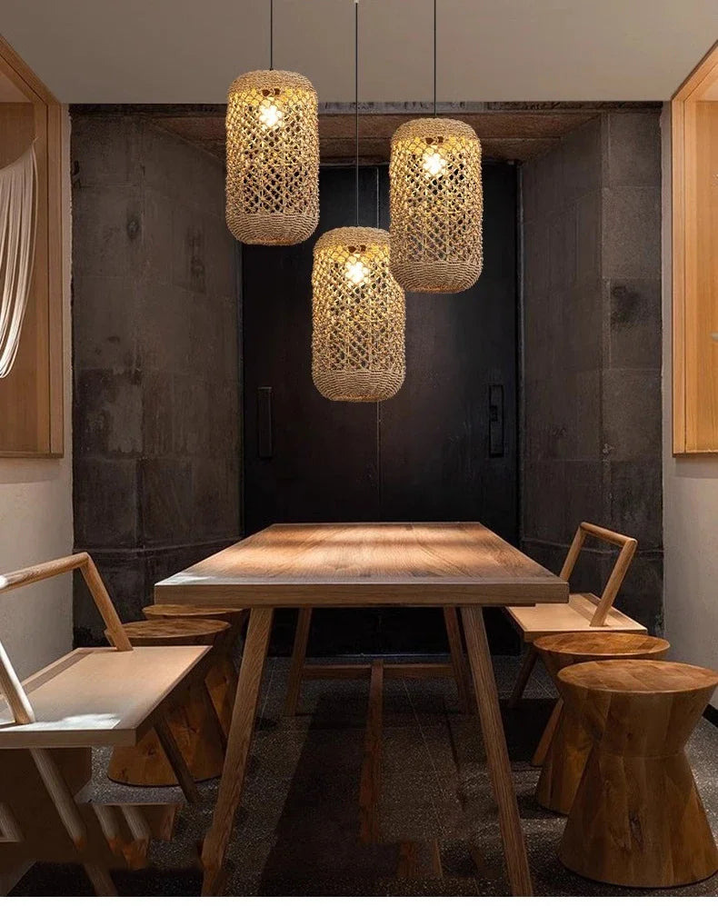 Japanese Countryside Vine Rattan Lamp