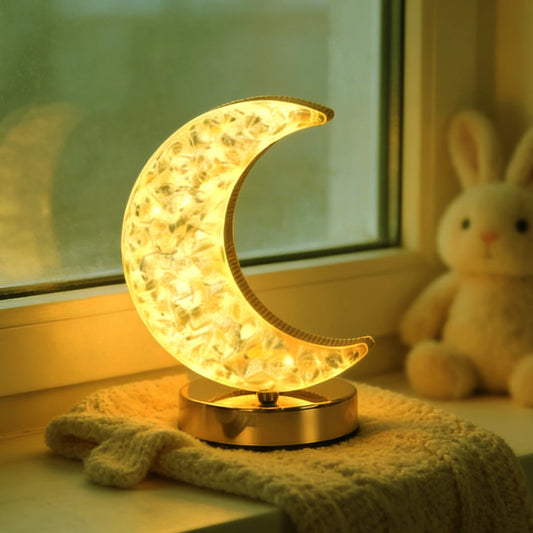 Moon-Shaped LED Desk Lamp