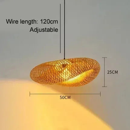 Modern Bamboo Rattan Chandelier (40-80cm)