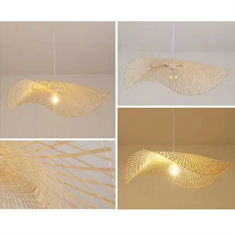 Japanese Bamboo Rattan Pendant Light