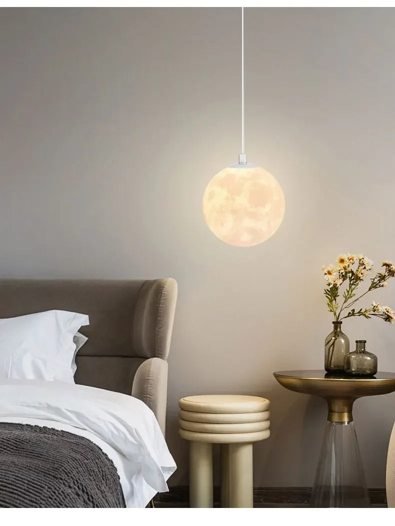 Modern LED Moon Pendant Chandelier