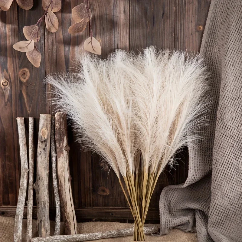 Faux Pampas Grass (10 Stems)