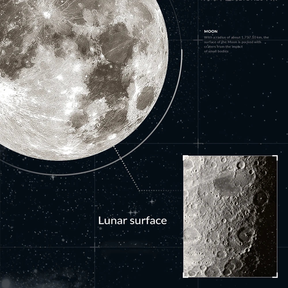 LED Moon Wall Lamp with Remote