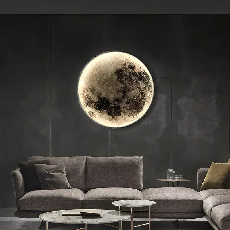 Modern LED Moon Wall Lamp