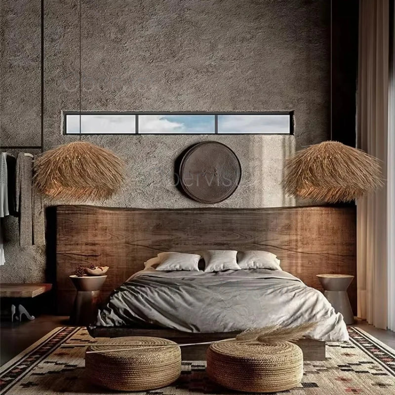 Boho Rattan Pendant Light (E27)