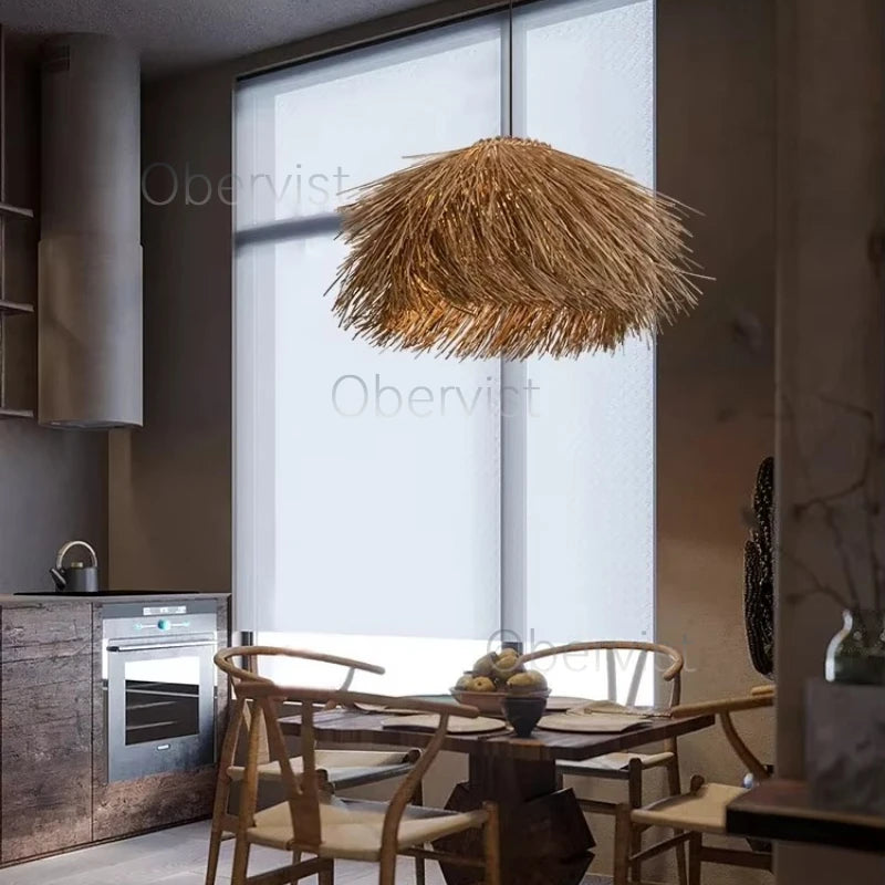 Boho Rattan Pendant Light (E27)