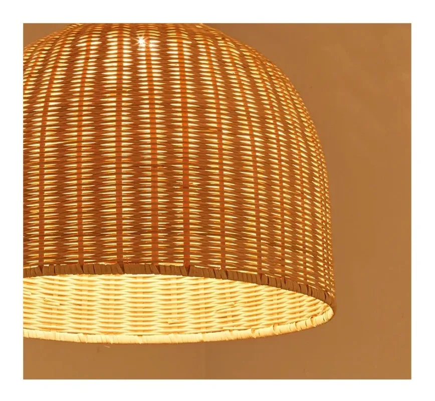 Southeast Asian Rattan Pendant Lamp