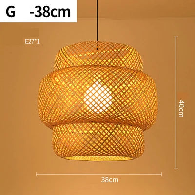 Handmade Rattan Bamboo Pendant Light