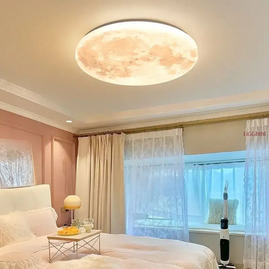 3D Moon Ceiling Light