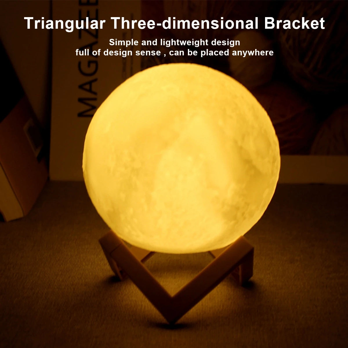 Moon LED Night Light with Stand