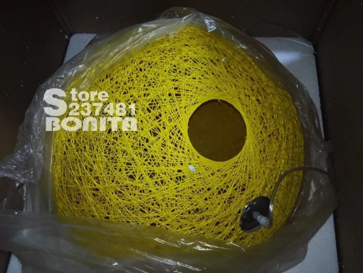 Nordic Rattan Ball Pendant Lamp