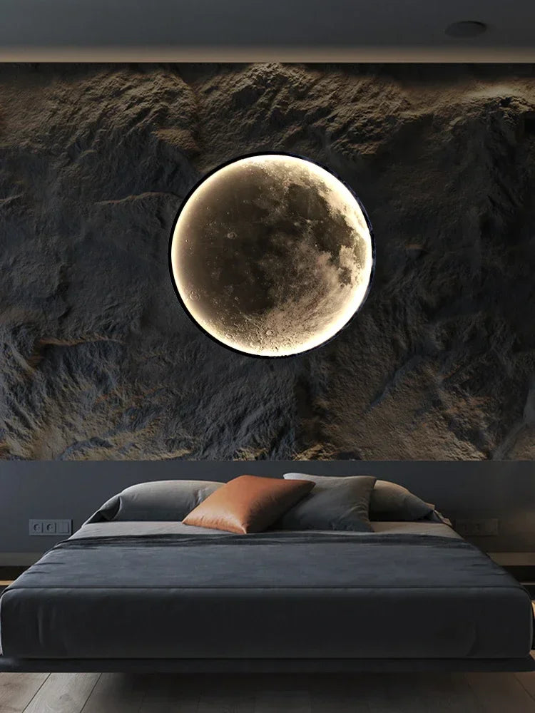 Modern LED Moon Wall Lamp