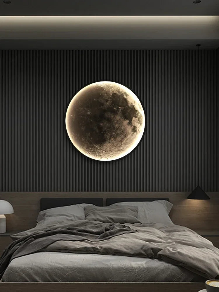 Modern LED Moon Wall Lamp