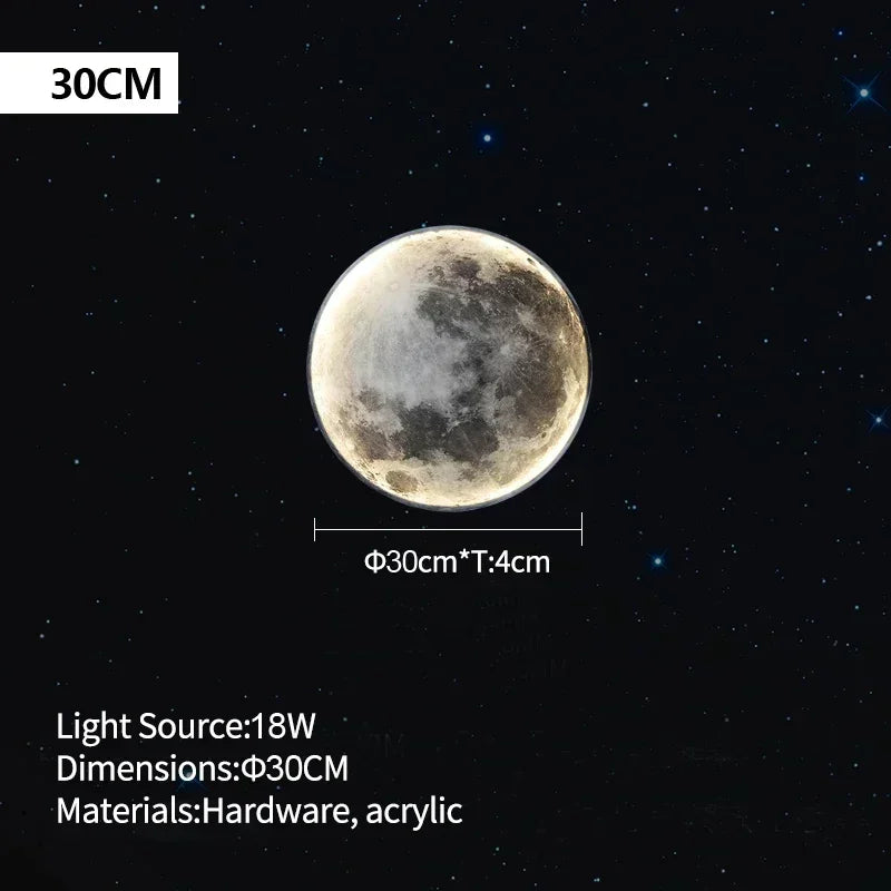 Modern LED Moon Wall Lamp