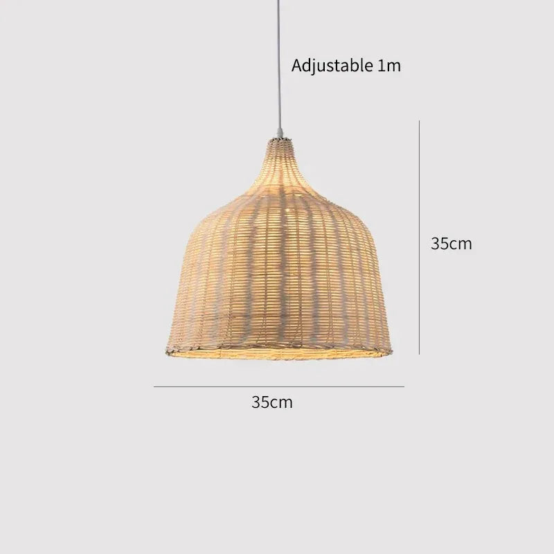 Southeast Asian Rattan Pendant Lamp
