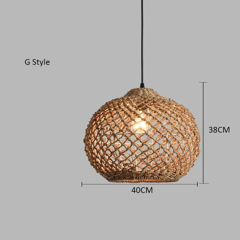 Japanese Countryside Vine Rattan Lamp