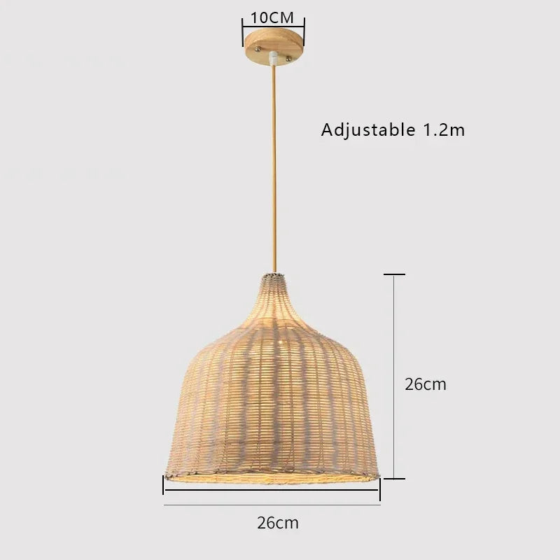 Southeast Asian Rattan Pendant Lamp