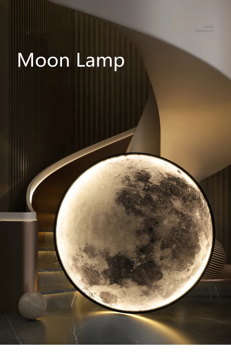 3D LED Moon Wall Lamp (50-80cm)