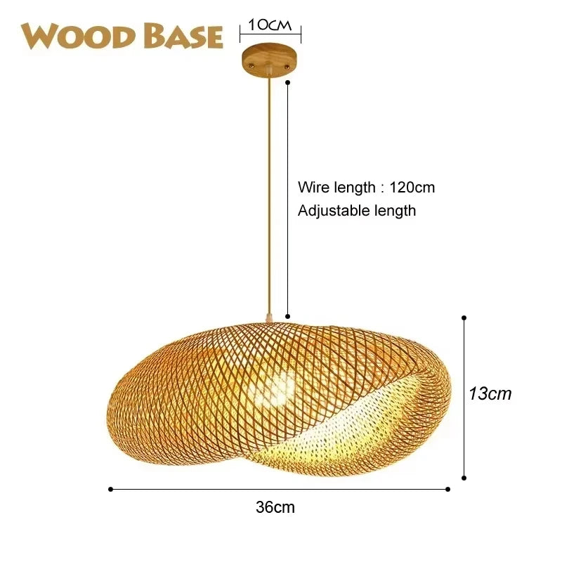 Natural Wicker Rattan Lampshade