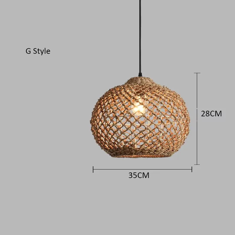 Japanese Countryside Vine Rattan Lamp
