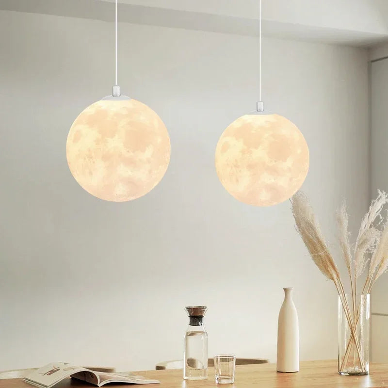 Modern LED Moon Pendant Chandelier