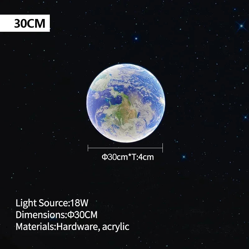 Modern LED Moon Wall Lamp