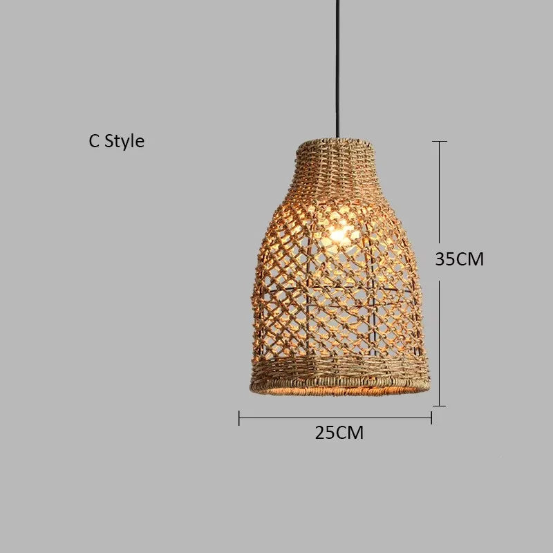 Japanese Countryside Vine Rattan Lamp