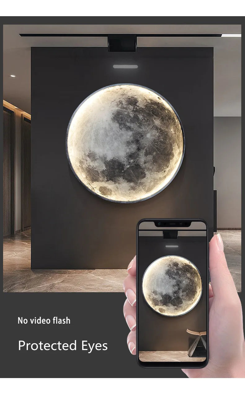 3D LED Moon Wall Lamp (50-80cm)
