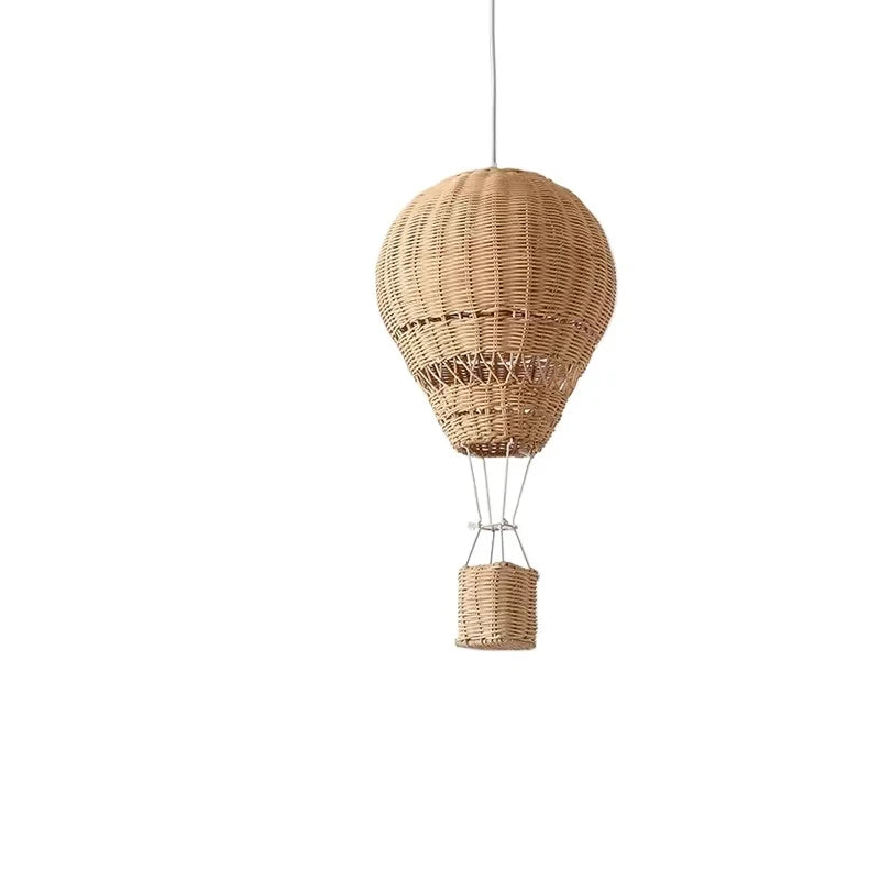 Hot Air Balloon Rattan Pendant Light