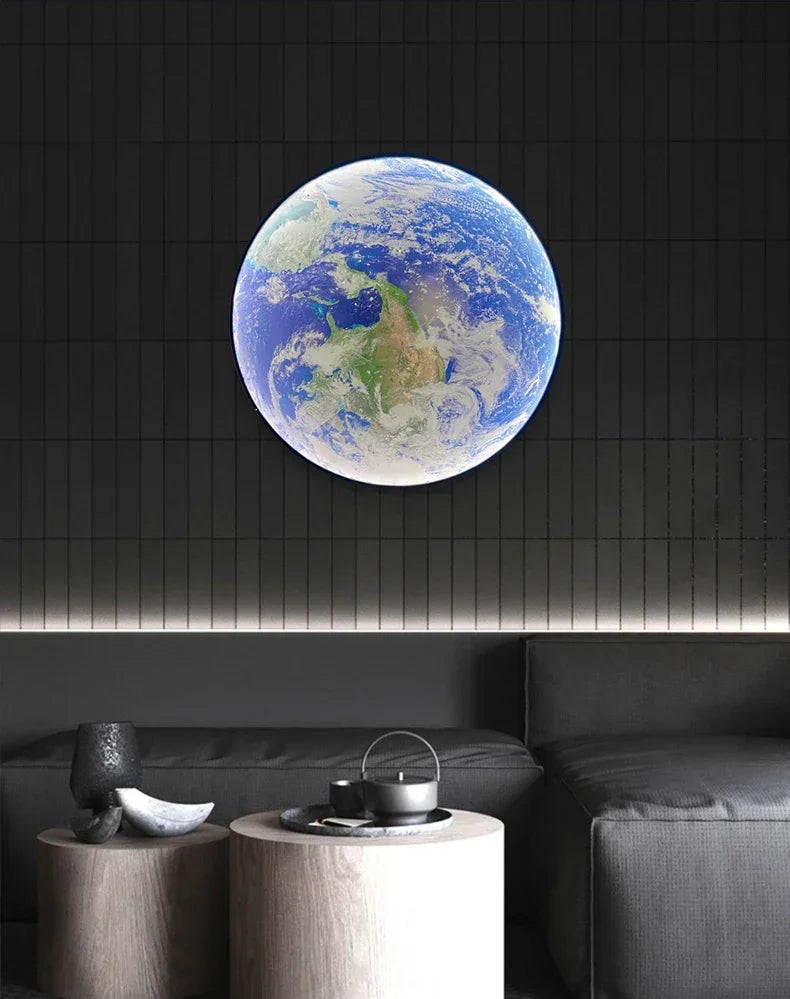 Modern LED Moon Wall Lamp