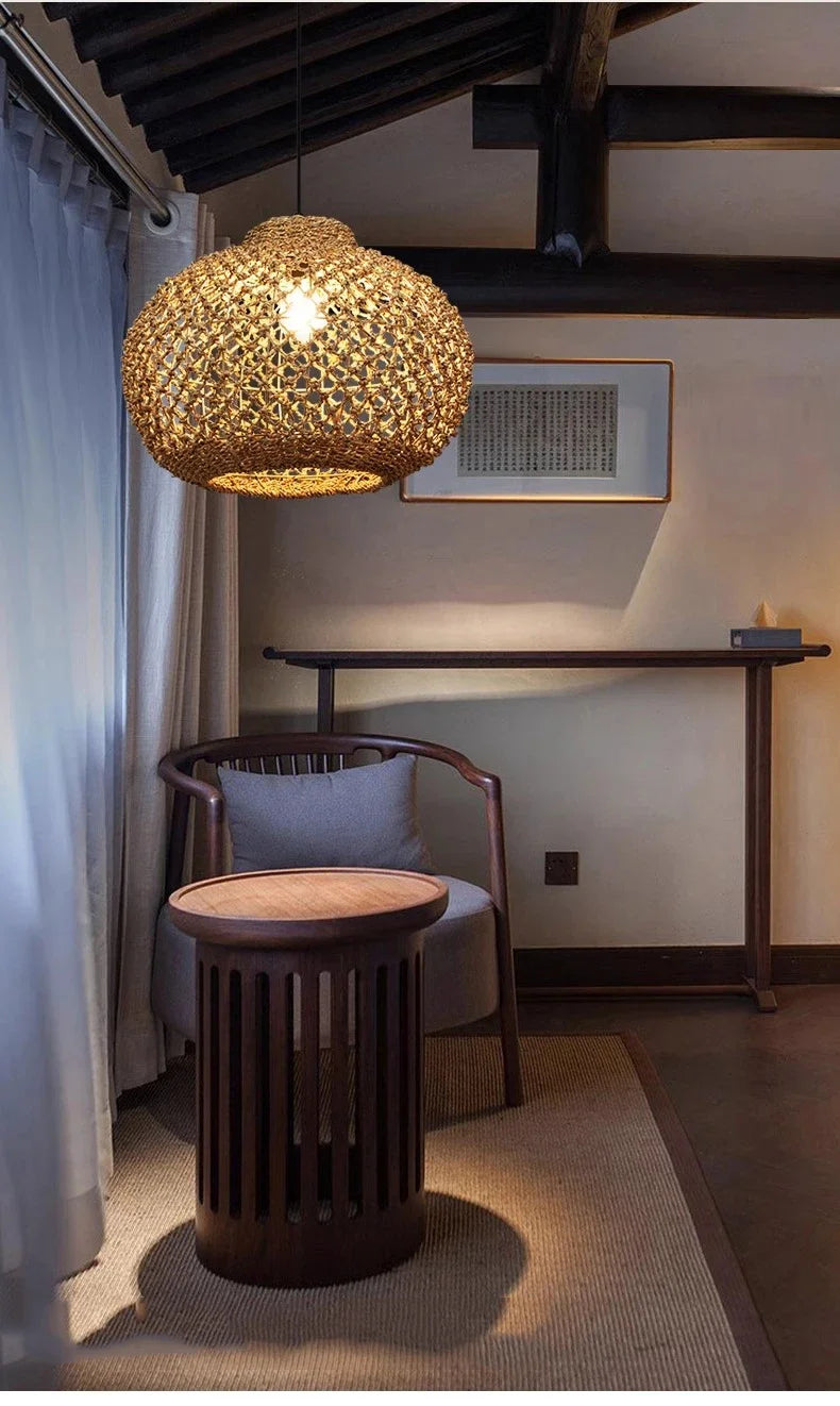Japanese Countryside Vine Rattan Lamp