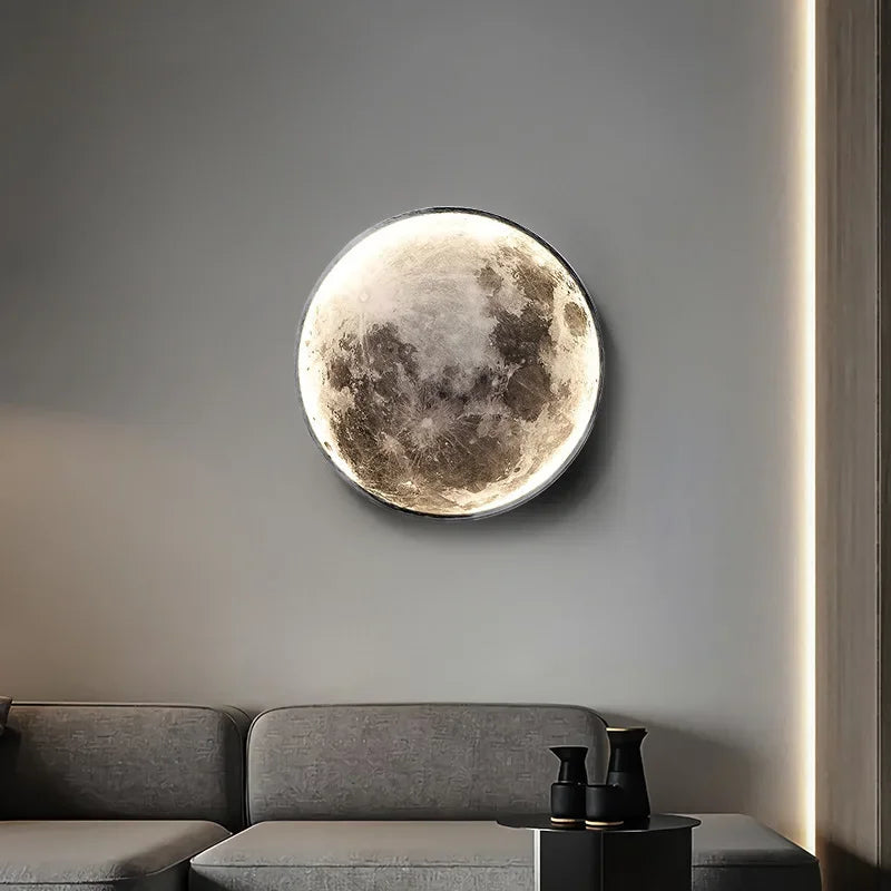 Modern LED Moon Wall Lamp