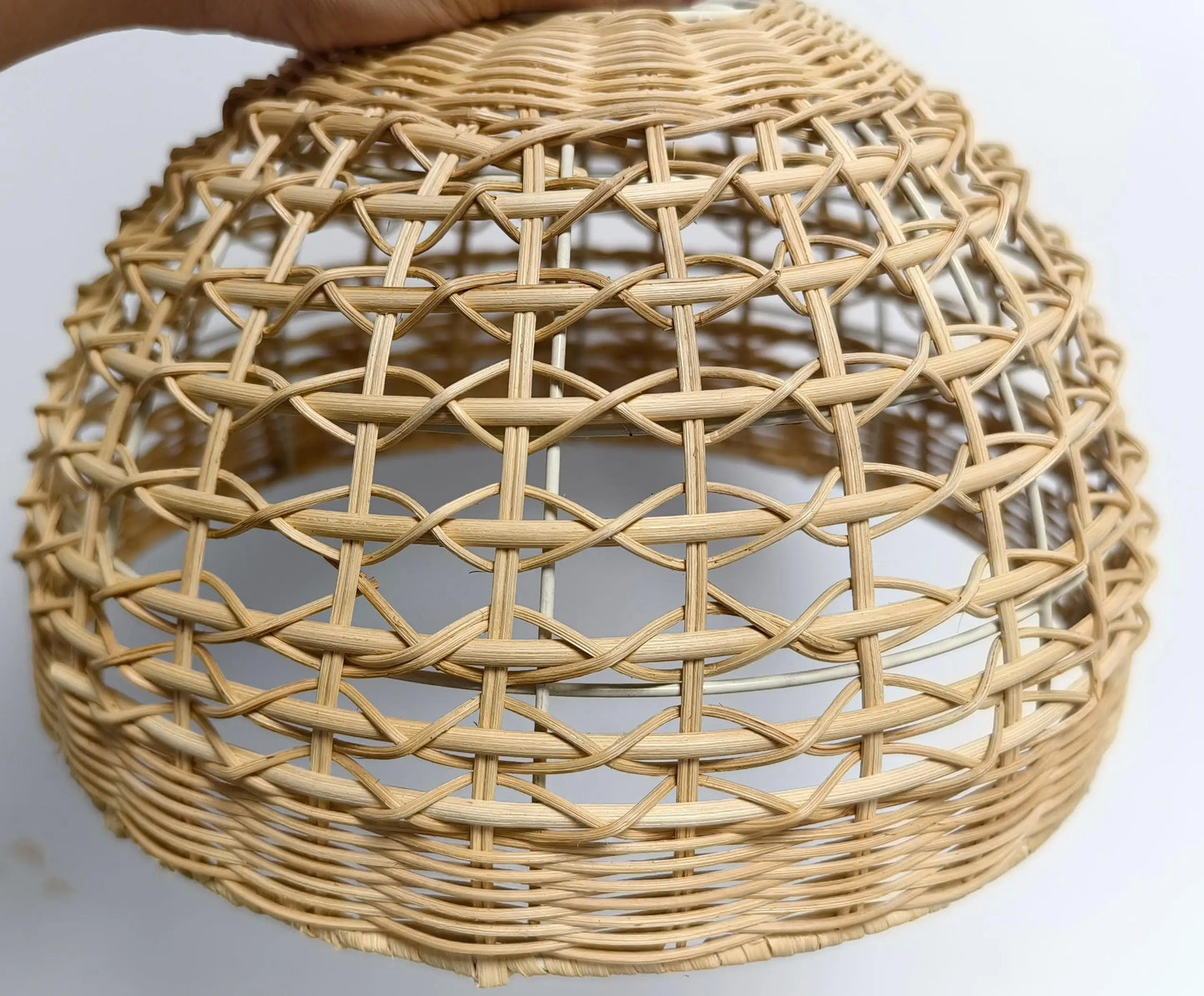 Woven Rattan Cage Pendant Lampshade