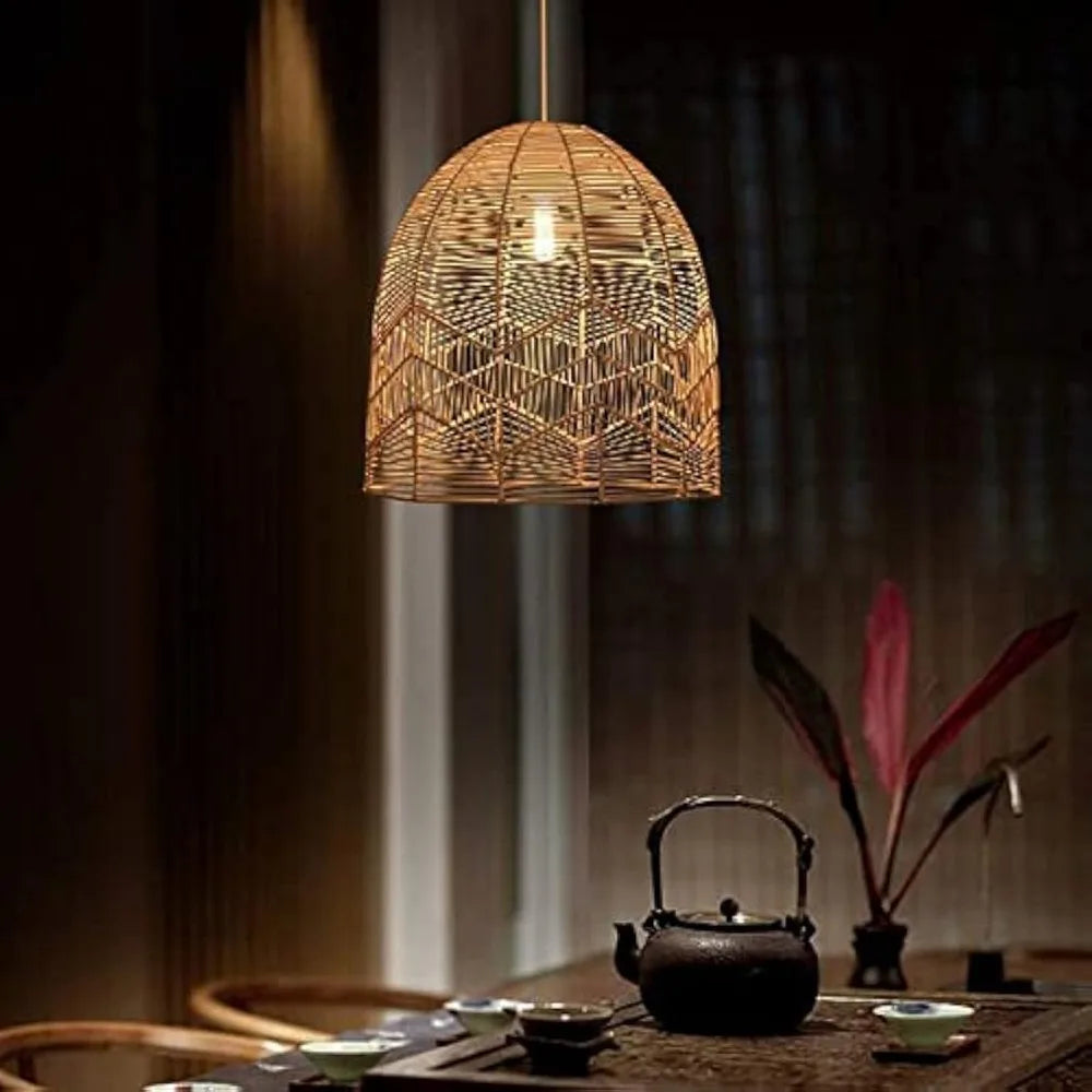 Natural Woven Rattan Ceiling Pendant