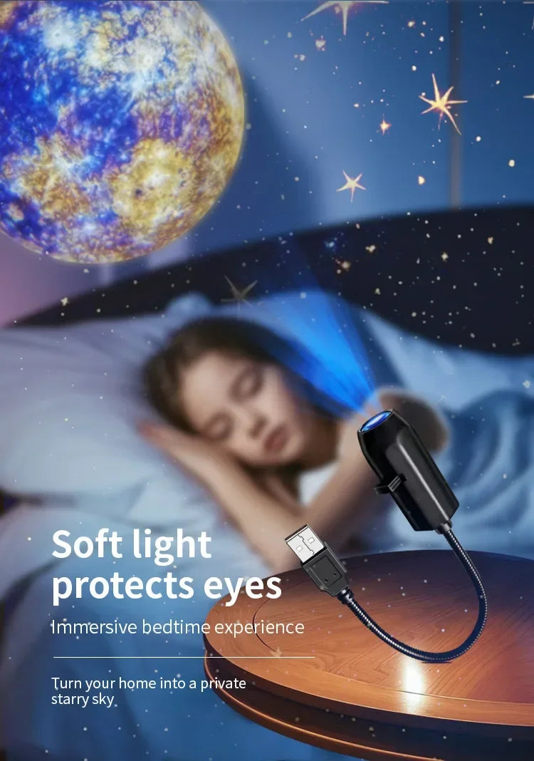 LED Star Galaxy Projector Night Light