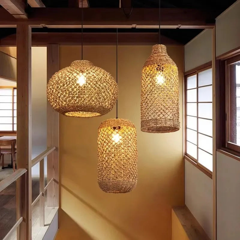 Japanese Countryside Vine Rattan Lamp