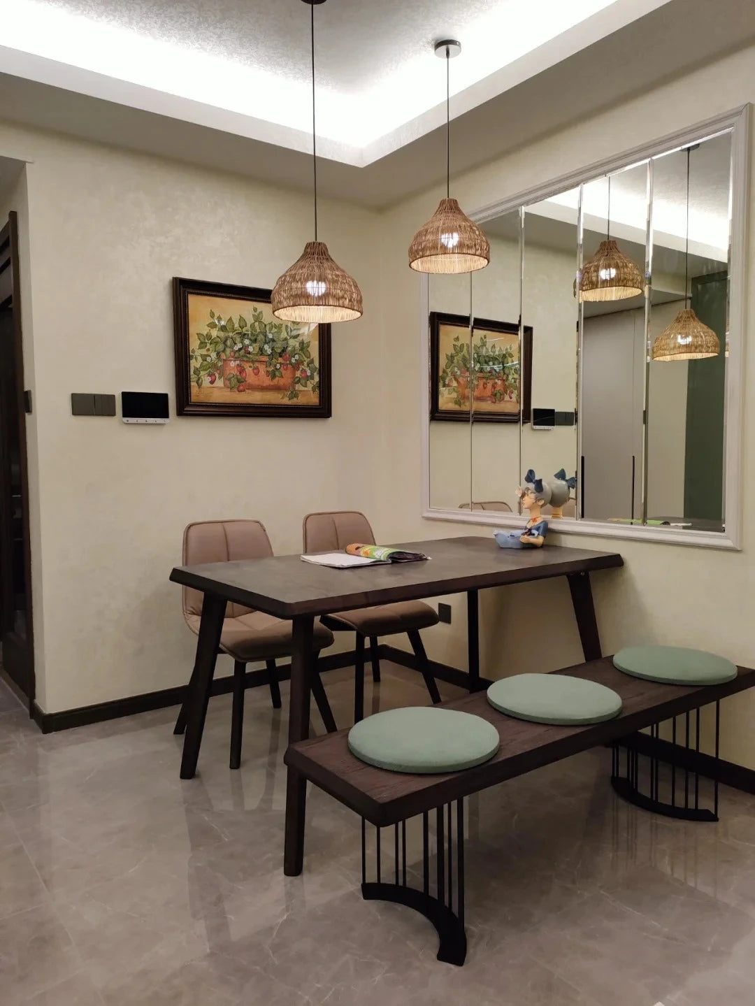 Southeast Asian Wicker Pendant Light
