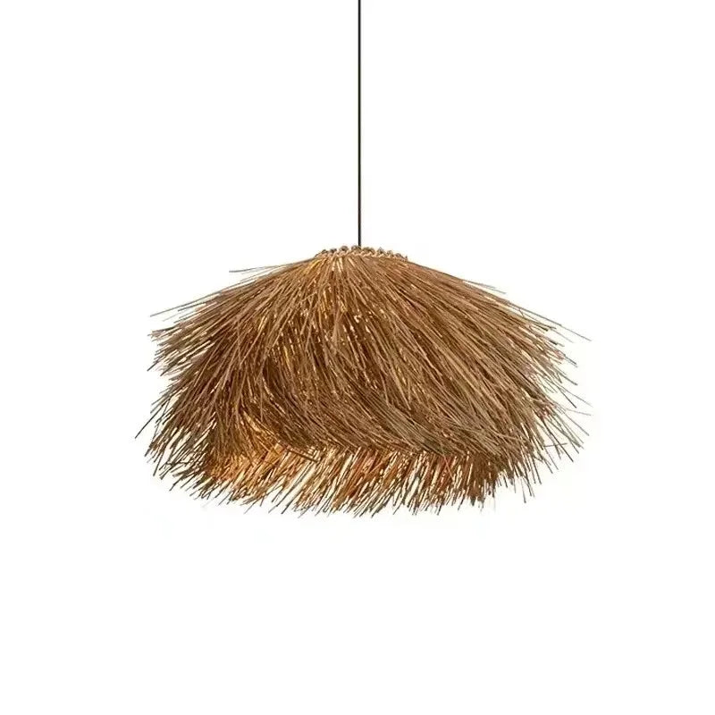 Hand-Woven Rattan Wabi-Sabi Chandelier