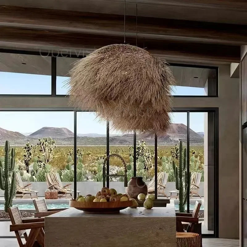 Boho Rattan Pendant Light (E27)