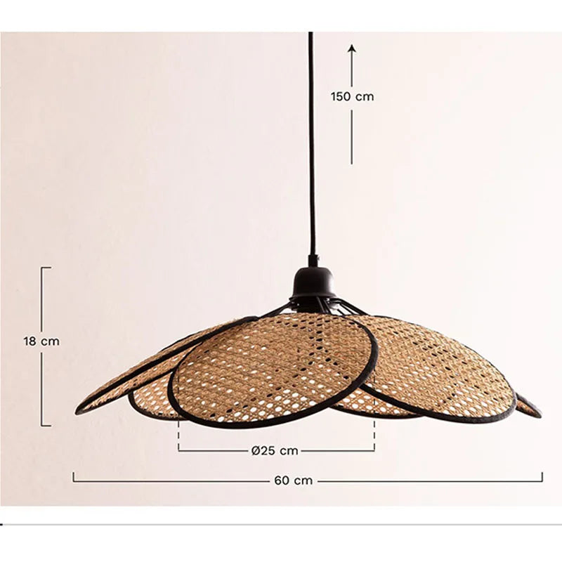Handmade Wicker Rattan Pendant Light