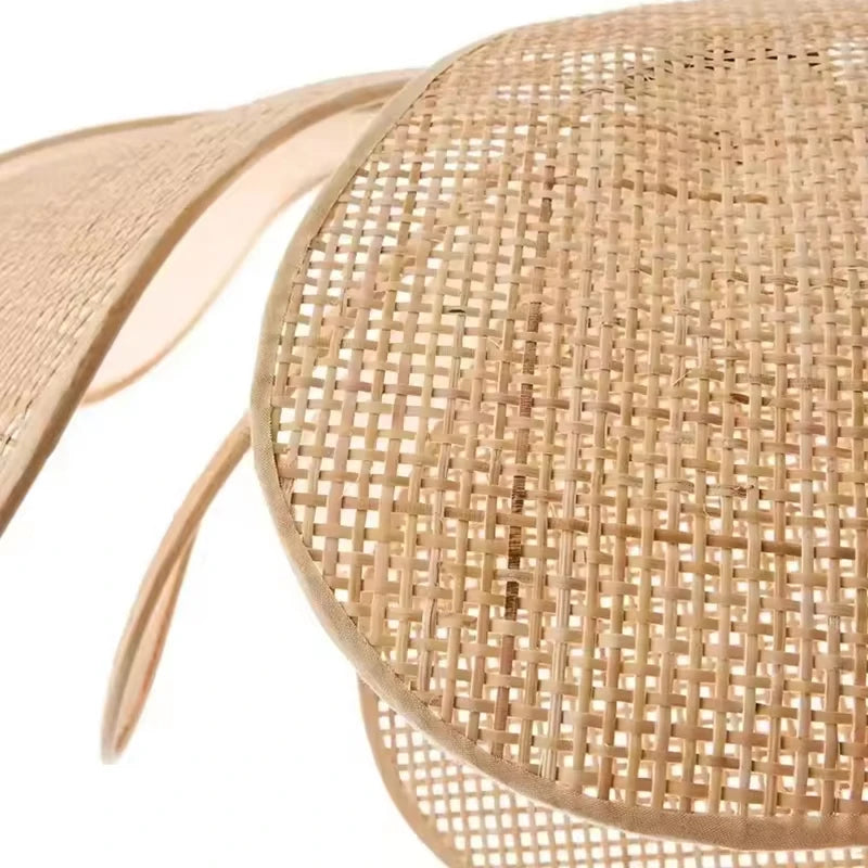 Rattan Woven Petal LED Pendant
