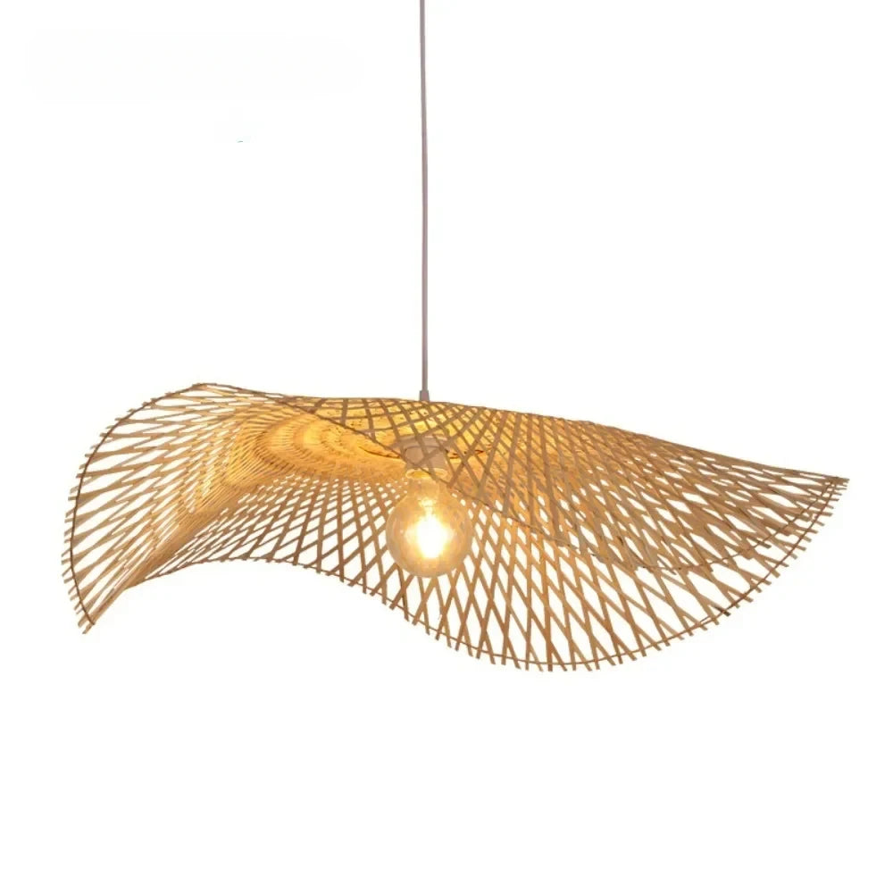 Japanese Bamboo Rattan Pendant Light
