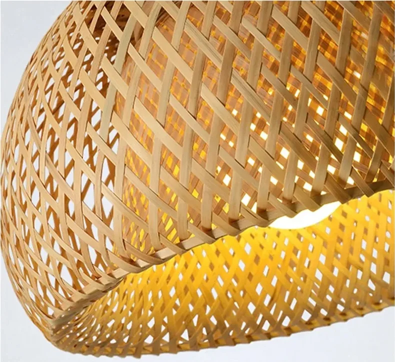 Bamboo Lantern Rattan Pendant (30cm)