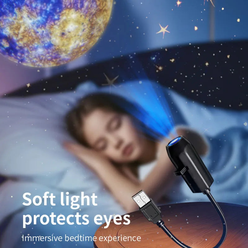 LED Star Galaxy Projector Night Light