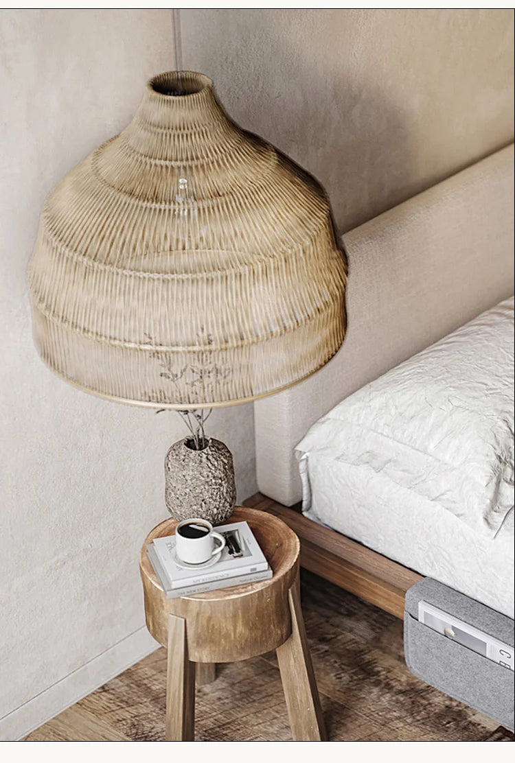 Southeast Asian Rattan Lantern Pendant