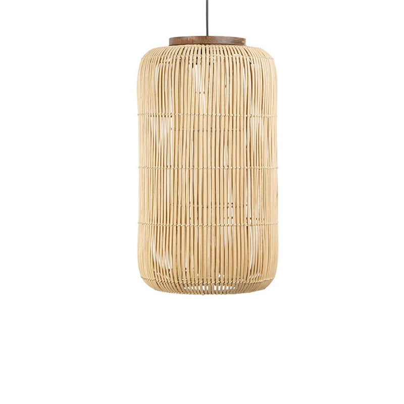 Vintage Rattan Wicker Pendant Light