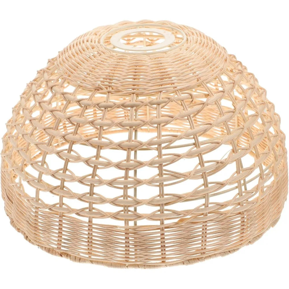 Woven Rattan Cage Pendant Lampshade