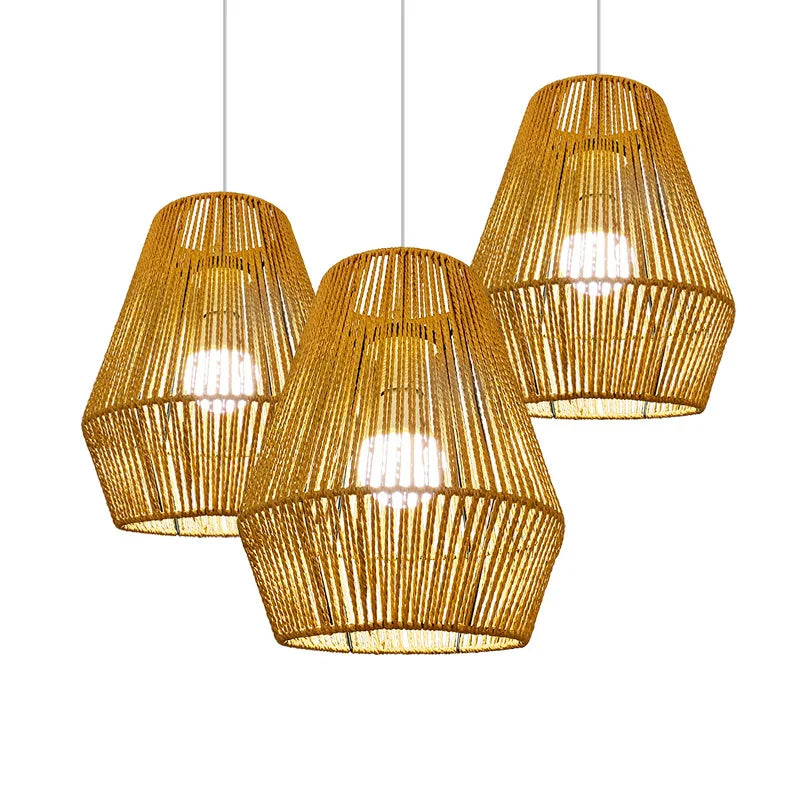 Woven Rattan Pendant Lampshade